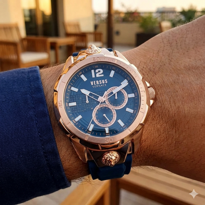Orologio Uomo VERSUS Solo Tempo in Silicone Blu Scuro