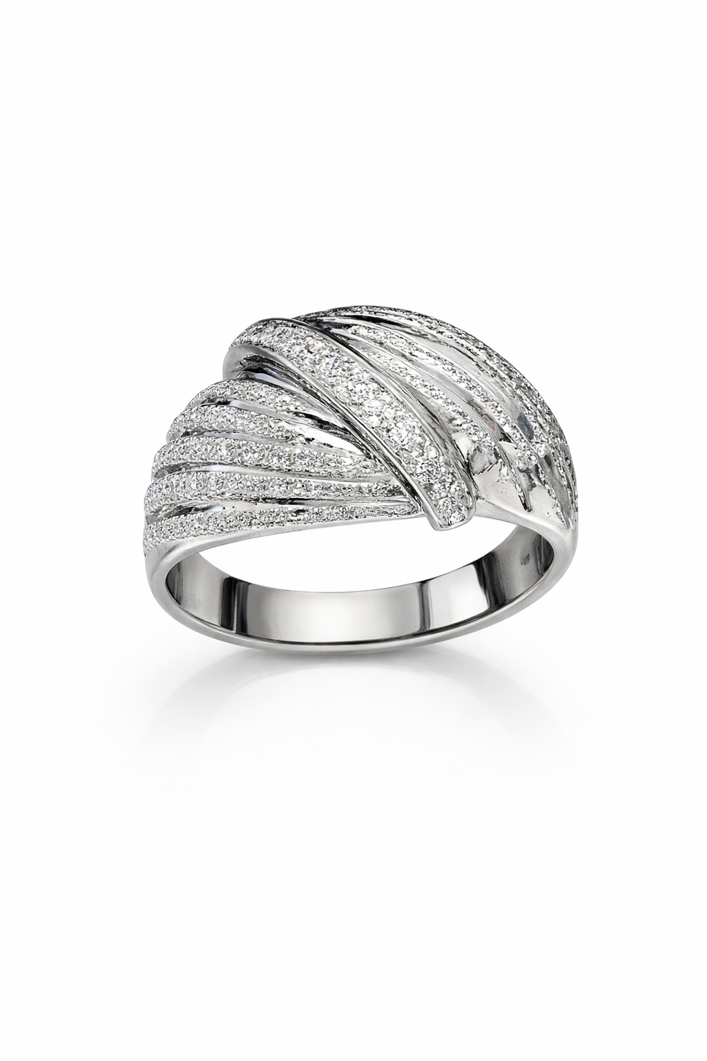 Anello a Fascia in Oro Bianco 18kt