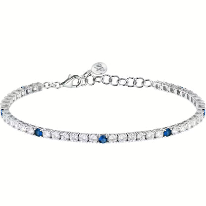 Bracciale Donna MORELLATO Tennis con Zirconi Bianchi e Blu