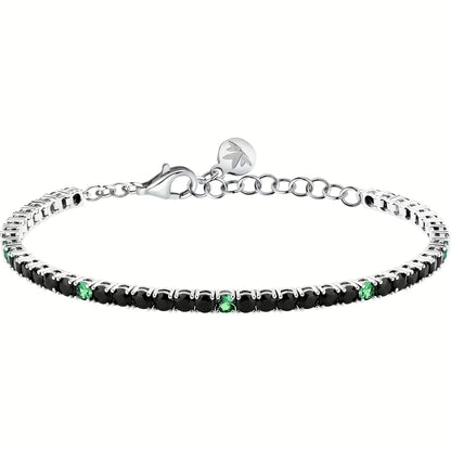 Bracciale Donna MORELLATO in Argento 925 con Zirconi Neri e Verdi