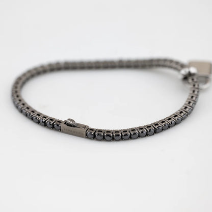 Bracciale Uomo JOHN RICHMOND Tennis in Titanio Nero