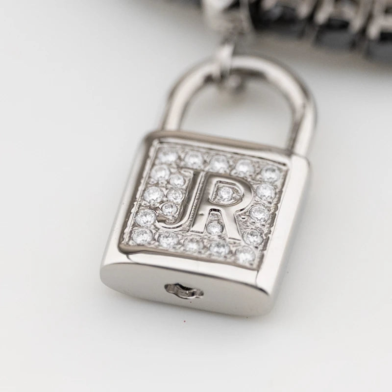 Bracciale Uomo JOHN RICHMOND Tennis in Titanio Nero