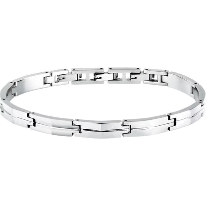 Bracciale Uomo MORELLATO Motown in Acciaio con Placca a Rilievo