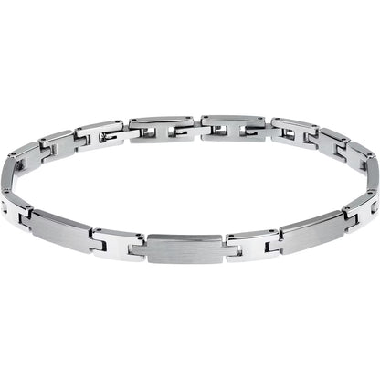 Bracciale Uomo MORELLATO Motown in Acciaio con Placca Lavorata