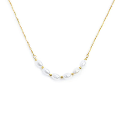 Collana Donna Catena Cross MARLU' in Acciaio Dorato