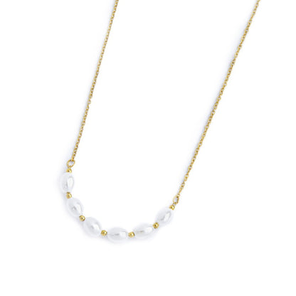 Collana Donna Catena Cross MARLU' in Acciaio Dorato