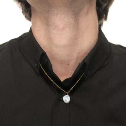 Collana Donna Catena Grumetta MARLU' in Acciaio Dorato