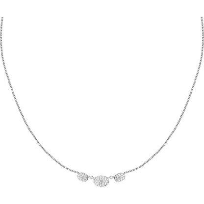 Collana Donna MORELLATO in Argento 925 con 3 Pendenti Bianchi Pavè