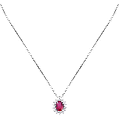 Collana Donna MORELLATO in Argento 925 con Zircone Rosso e Cristalli