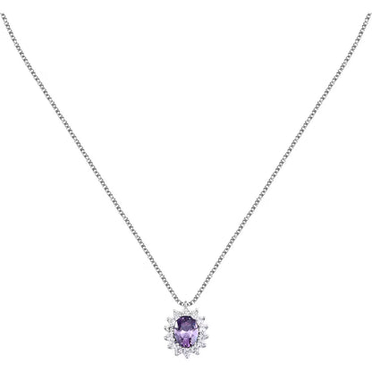 Collana Donna MORELLATO in Argento 925 con Zircone Viola e Cristalli