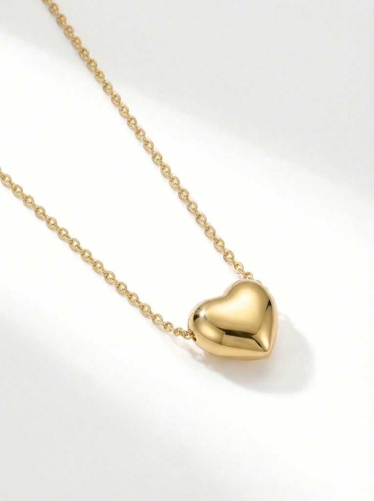 Collana Cuore in Argento 925 Dorato