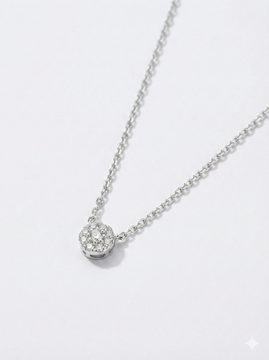 Collana Punto Luce in Oro Bianco 18kt - LUCCIOLE | Gr 1,25