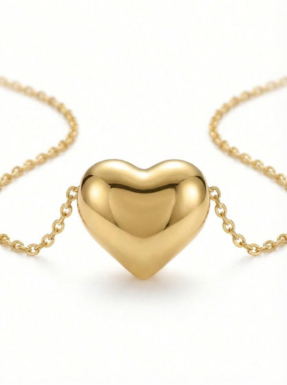Collana Cuore in Argento 925 Dorato