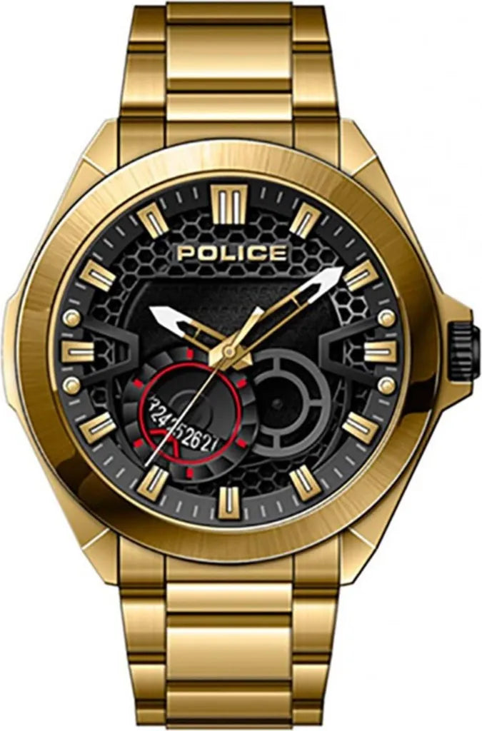 Orologio Uomo POLICE Multifunzione in Acciaio Dorato
