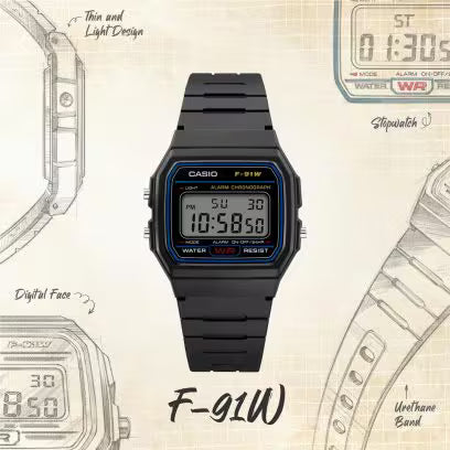 Orologio Unisex CASIO Digitale in Silicone Nero