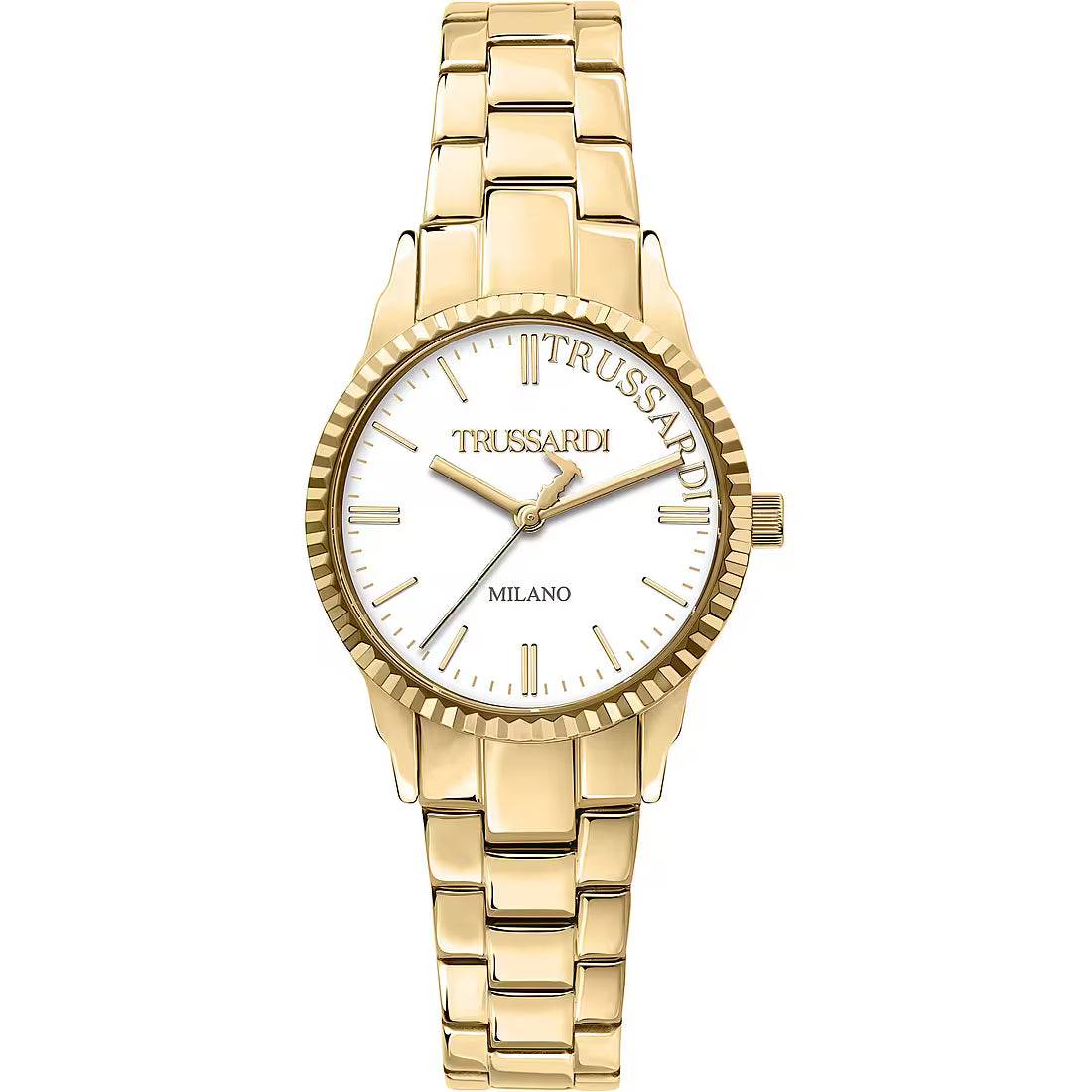 Orologio Donna TRUSSARDI Solo Tempo in Acciaio Dorato con Quadrante Bianco