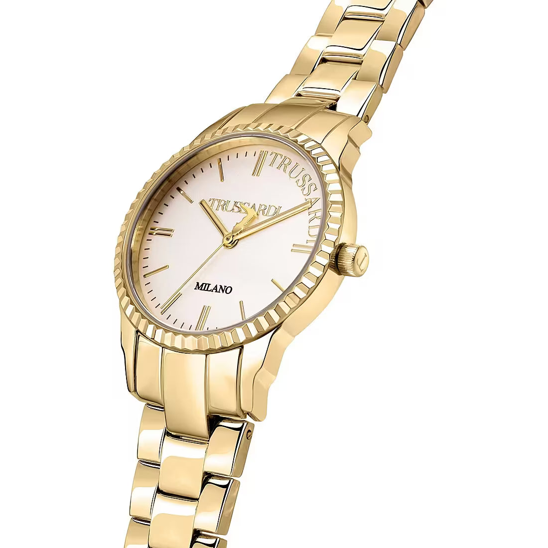 Orologio Donna TRUSSARDI Solo Tempo in Acciaio Dorato con Quadrante Bianco