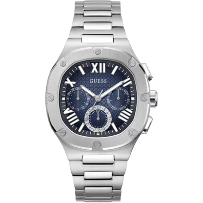 Orologio Uomo GUESS Cronografo in Acciaio con Quadrante Blu