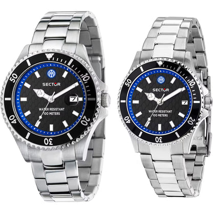 Set Coppia Orologi SECTOR 230 Inter Special Edition "Lui & Lei" in Acciaio