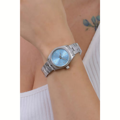 Orologio Donna SECTOR 240 Solo Tempo in Acciaio con Quadrante Azzurro