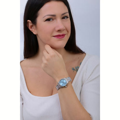 Orologio Donna SECTOR 240 Solo Tempo in Acciaio con Quadrante Azzurro