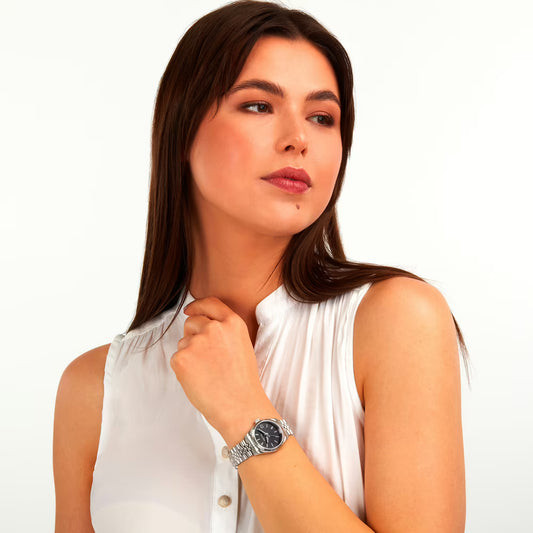 Orologio Donna SECTOR 240 Solo Tempo in Acciaio con Quadrante Nero