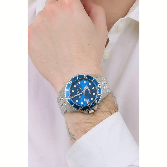 Orologio Uomo SECTOR 230 Solo Tempo in Acciaio con Quadrante Blu
