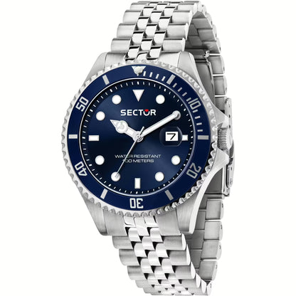 Orologio Uomo SECTOR 230 Solo Tempo in Acciaio con Quadrante Blu