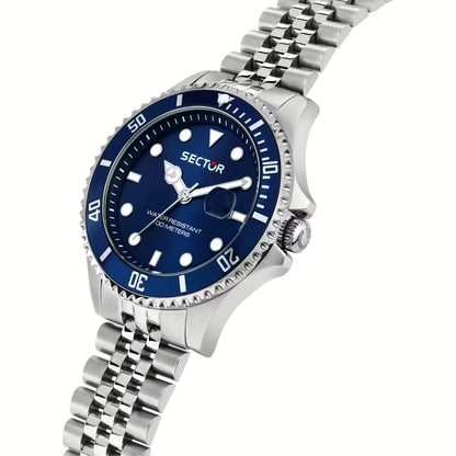Orologio Uomo SECTOR 230 Solo Tempo in Acciaio con Quadrante Blu