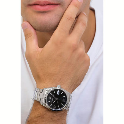Orologio Uomo MASERATI Solo Tempo in Acciaio con Quadrante Nero