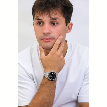 Orologio Uomo MASERATI Solo Tempo in Acciaio con Quadrante Nero
