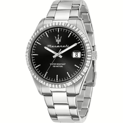 Orologio Uomo MASERATI Solo Tempo in Acciaio con Quadrante Nero