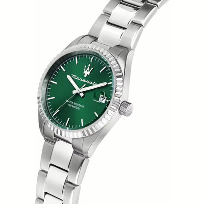 Orologio Uomo MASERATI Solo Tempo in Acciaio con Quadrante verde