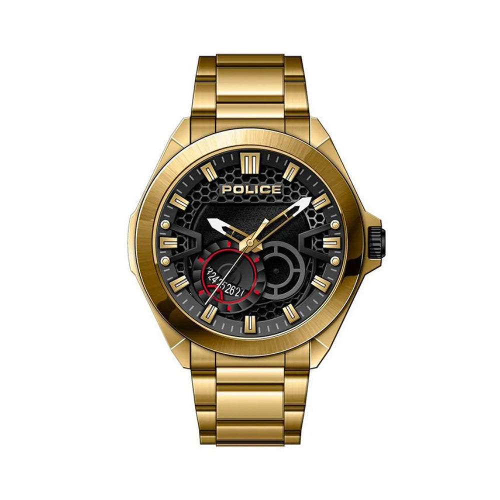 Orologio Uomo POLICE Multifunzione in Acciaio Dorato