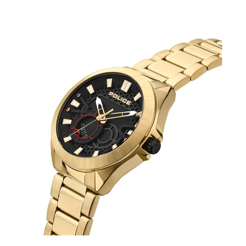 Orologio Uomo POLICE Multifunzione in Acciaio Dorato