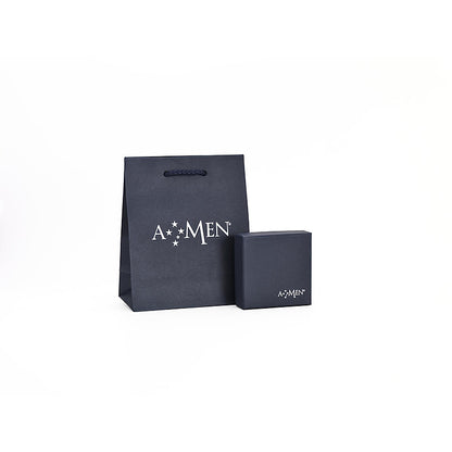 Anello Donna Lady in Argento con Pietra Acquamarina e Zirconi - AMEN