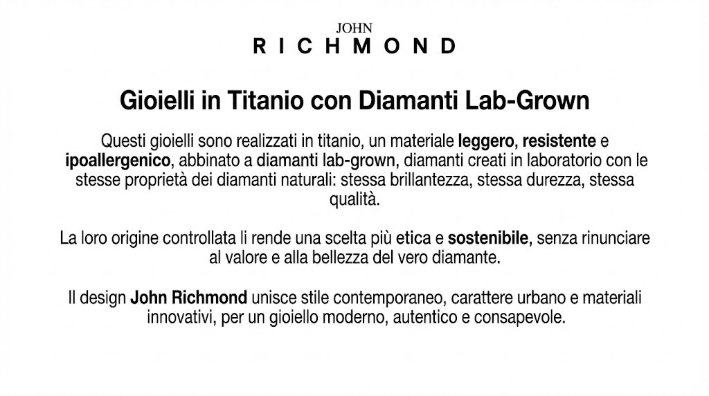 Anello Unisex JOHN RICHMOND in Titanio