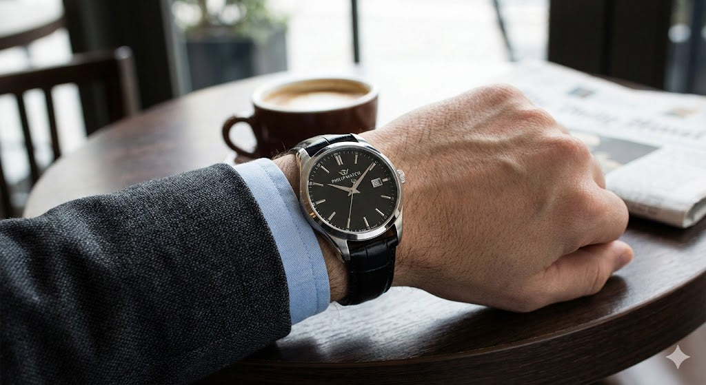 Orologio Uomo PHILIP WATCH BLAZE Automatico in Pelle con Quadrante Nero