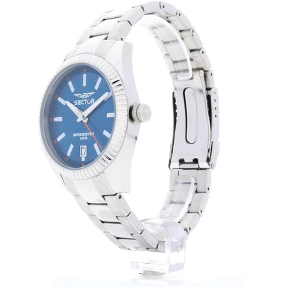 Orologio Uomo SECTOR 240 Solo Tempo in Acciaio con Quadrante Blu