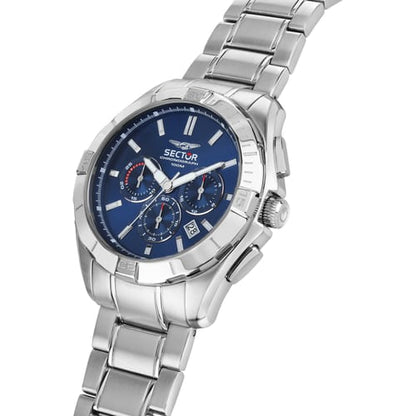 Orologio Uomo SECTOR 790 Solo Tempo in Acciaio con Quadrante Blu