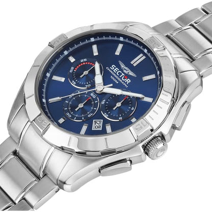 Orologio Uomo SECTOR 790 Solo Tempo in Acciaio con Quadrante Blu