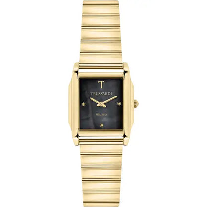 Orologio Donna TRUSSARDI Solo Tempo in Acciaio Dorato con Quadrante Nero